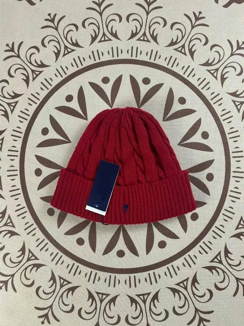 Polo Ralph Lauren Cable Knit Beanie Navy Hats - 6