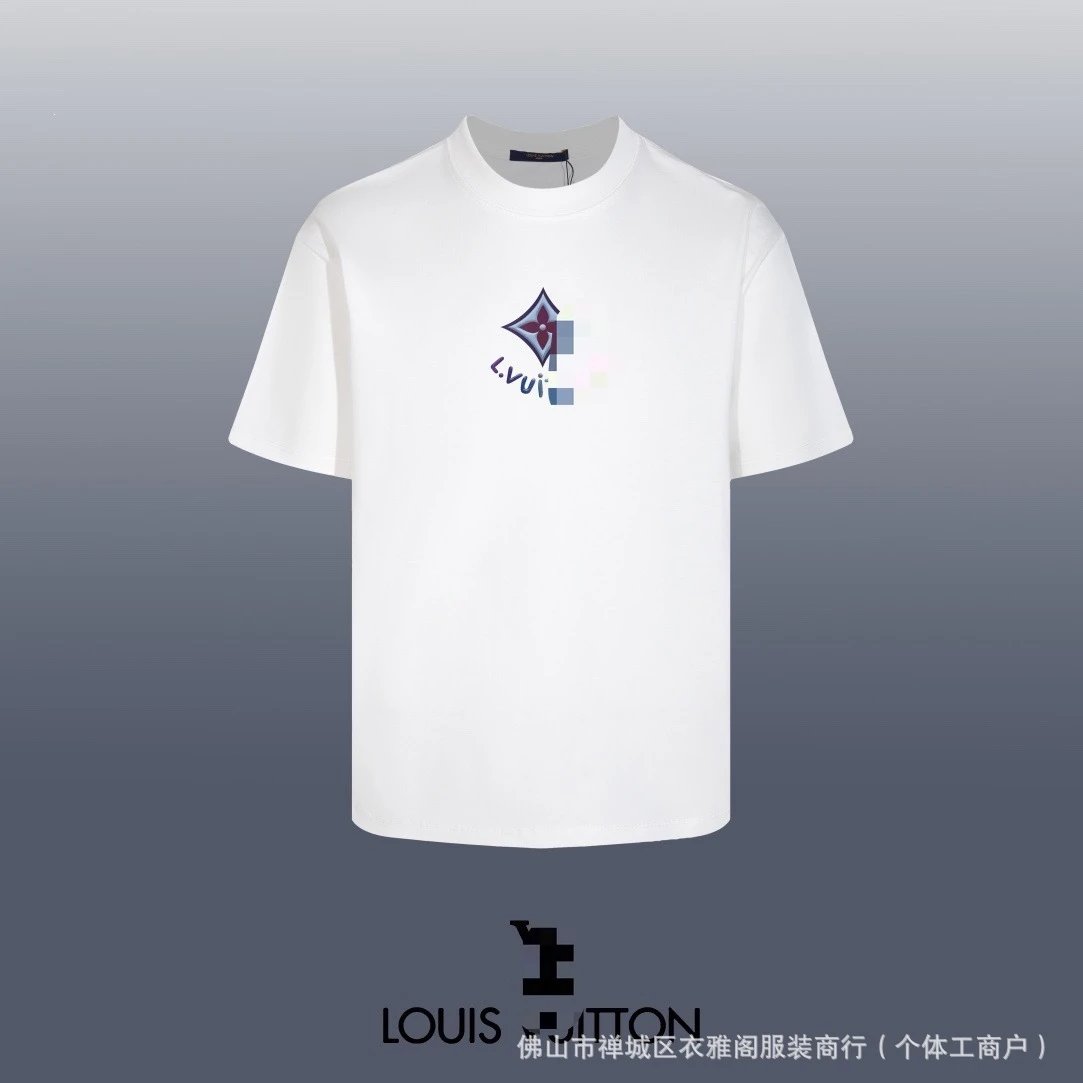 Louis Vuitton Pixelated Monogram T-Shirt White - 1