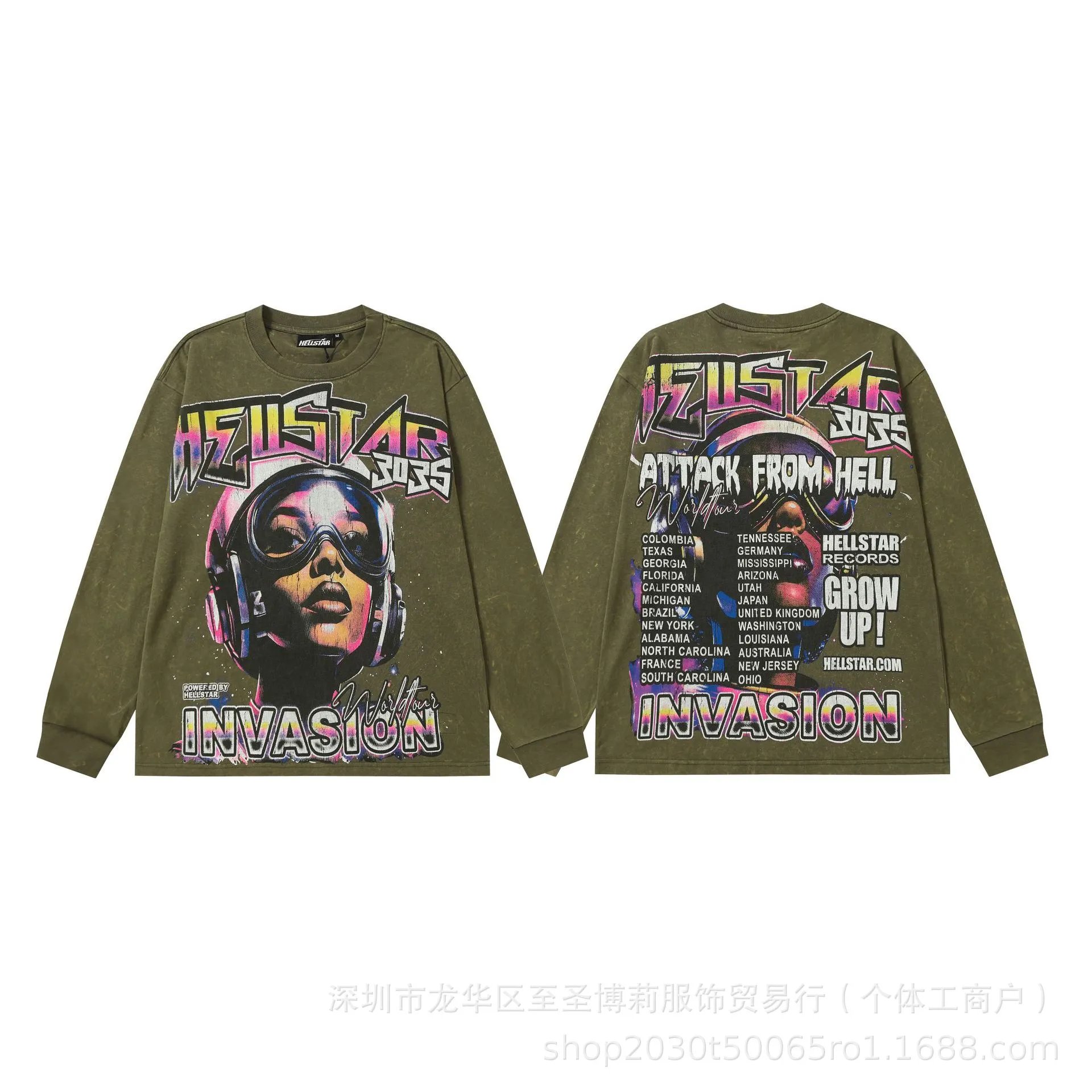 Hellstar Sports Graphic Long Sleeve T-Shirt Black - 30