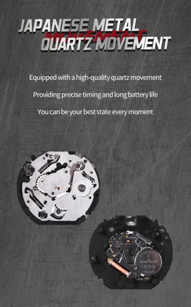Design NAVIFORCE Chronograph Black Red Mesh Strap Quartz Watch Watches - 10