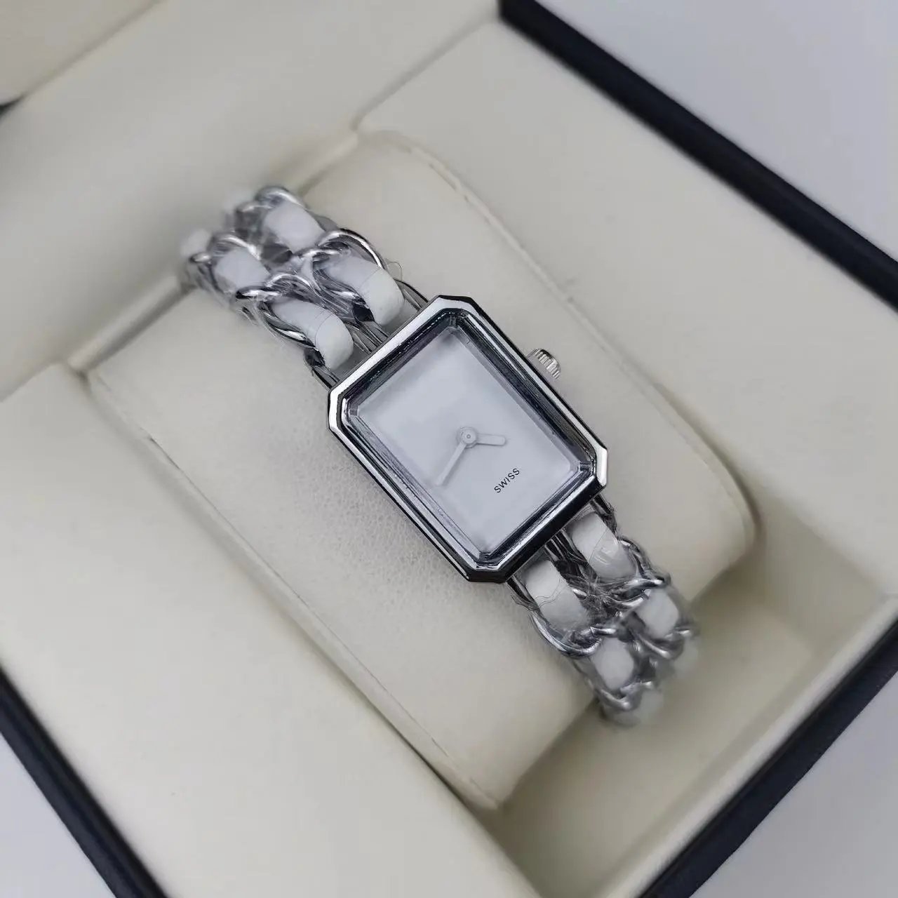 Chanel Premiere Watch White Ceramic Gold-Tone Chain Bracelet Watch Watches - 9
