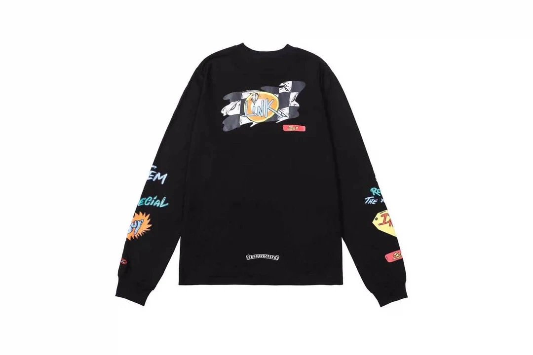 Chrome Hearts Long Sleeve Tee Black T-Shirts - 31