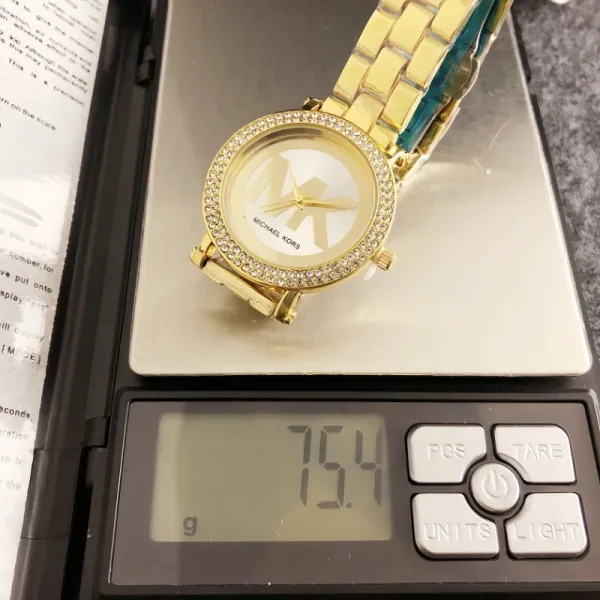 Michael Kors MK Logo Crystal-Embellished Silver Watch Watches - 14