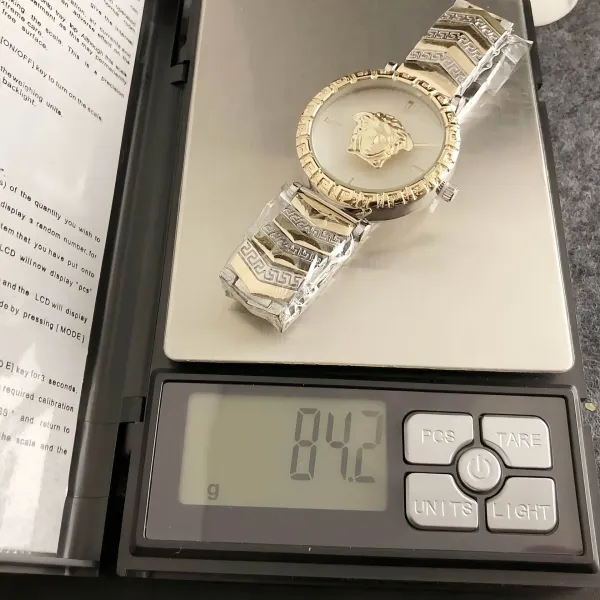 Versace Medusa Green Dial Gold-Tone Watch Watches - 16