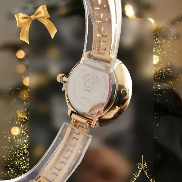 Versace La Greca Gold-Tone Quartz Watch Watches - 10
