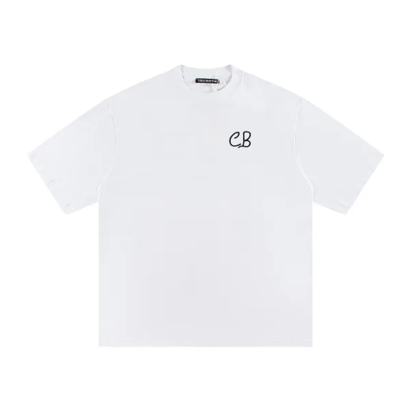 Design Ask Yourself Distressed Tie-Hem T-Shirt White T-Shirts - 40
