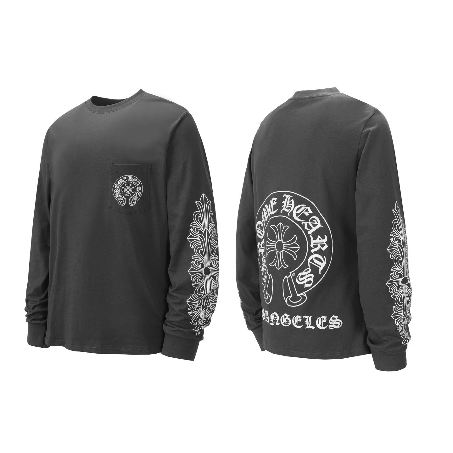 Chrome Hearts Multi-Logo Long Sleeve T-Shirt White - 5