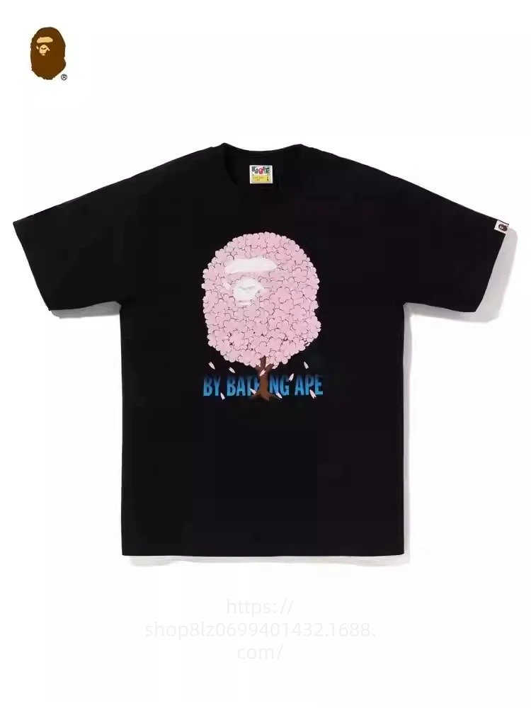 A Bathing Ape Sakura Ape Head Black T-Shirt - 1