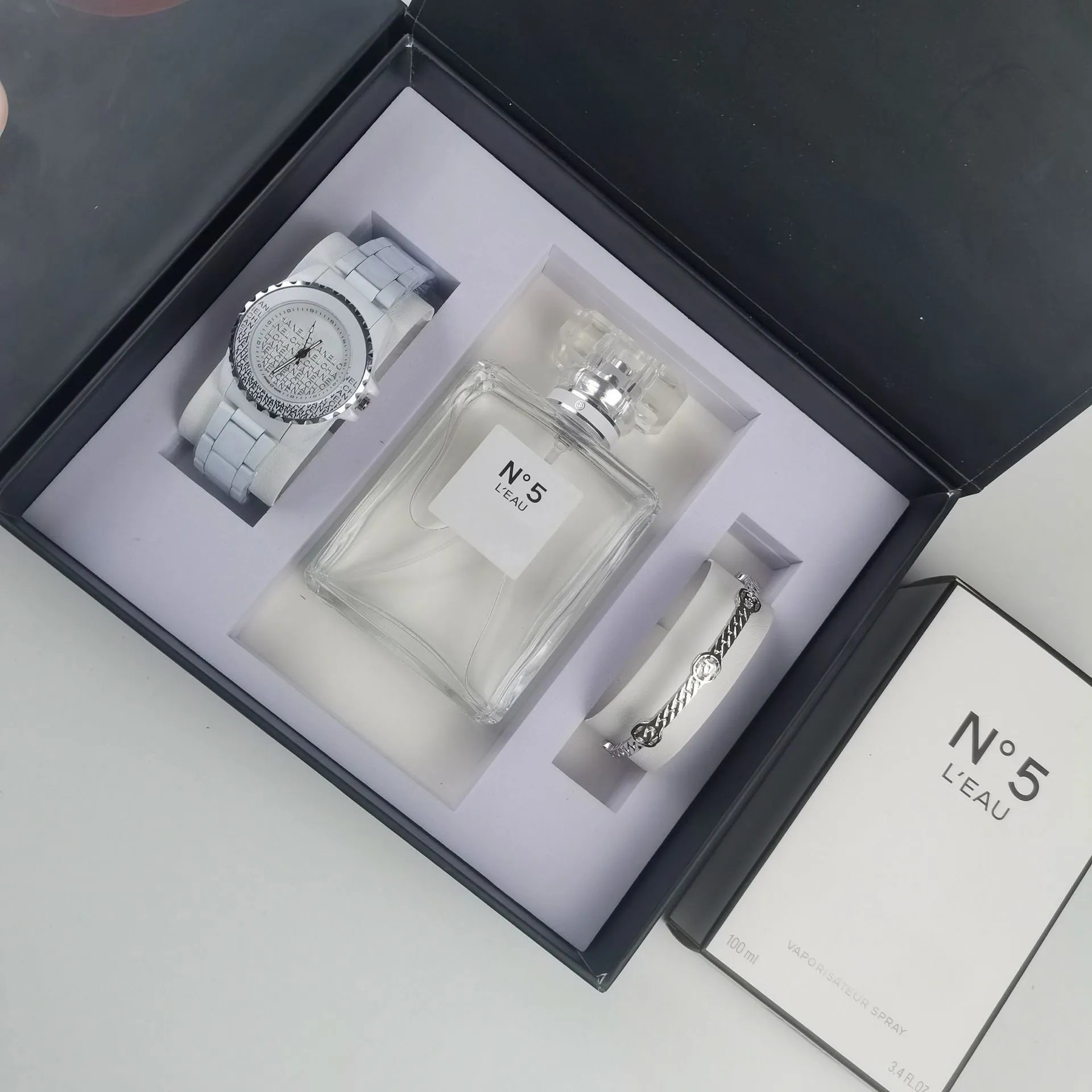 Chanel N°5 L'Eau Perfume Set with Silver-Tone Watch and Bracelet - 12
