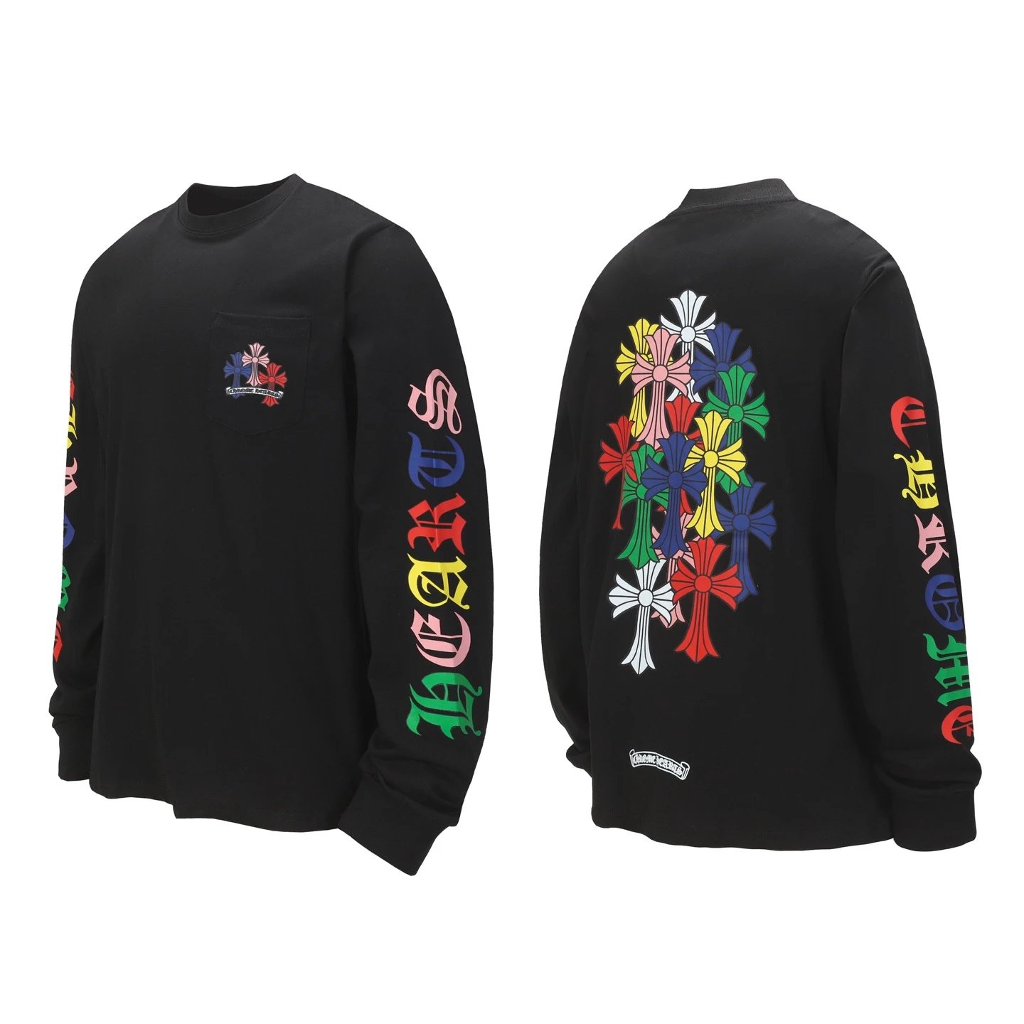 Chrome Hearts Multi-Logo Long Sleeve T-Shirt White - 14