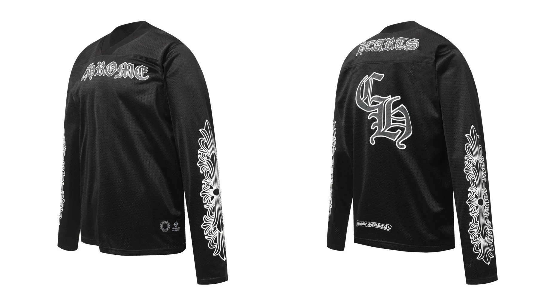 Chrome Hearts Multi-Logo Long Sleeve T-Shirt White - 17