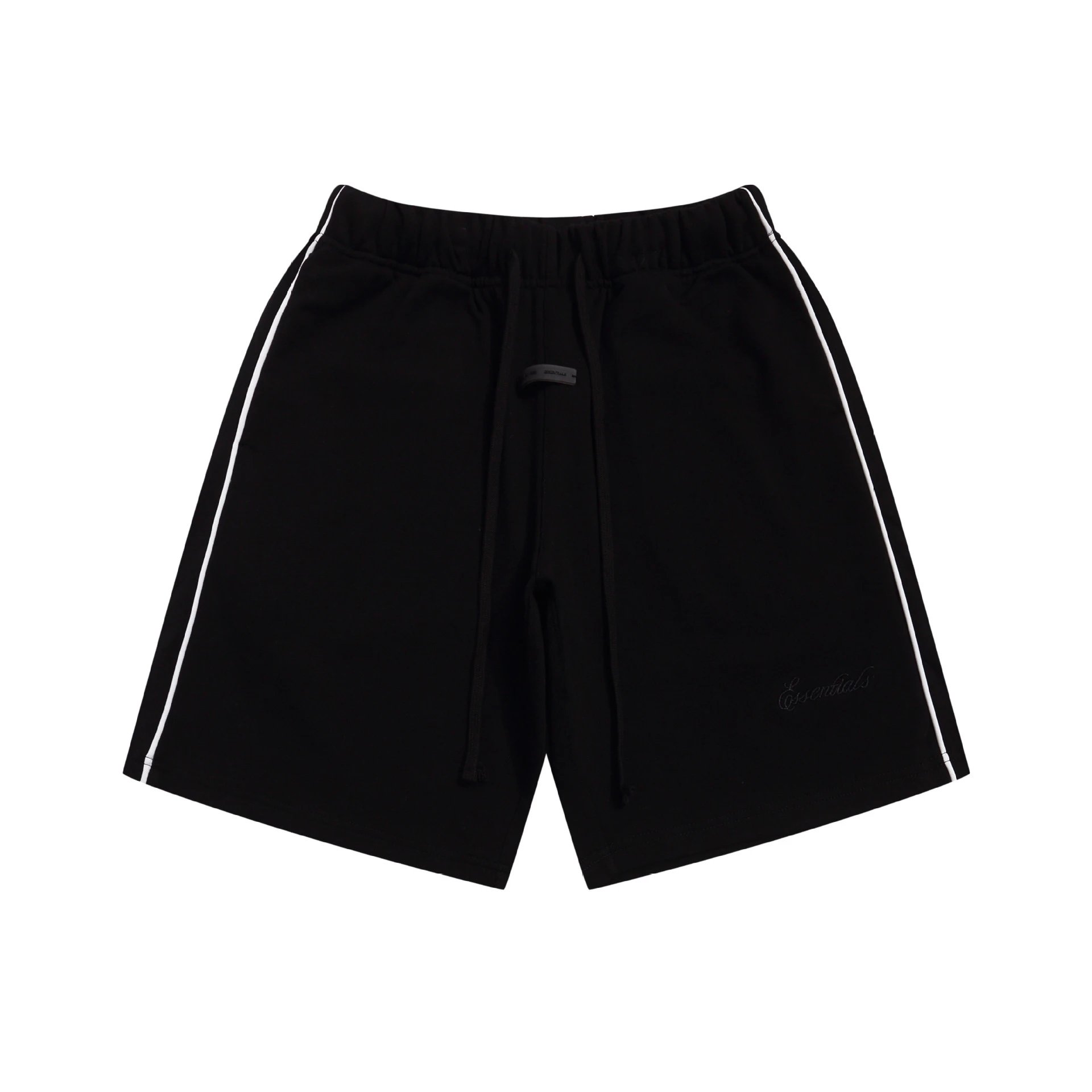 Essentials Drawstring Waist Shorts Beige Shorts - 4