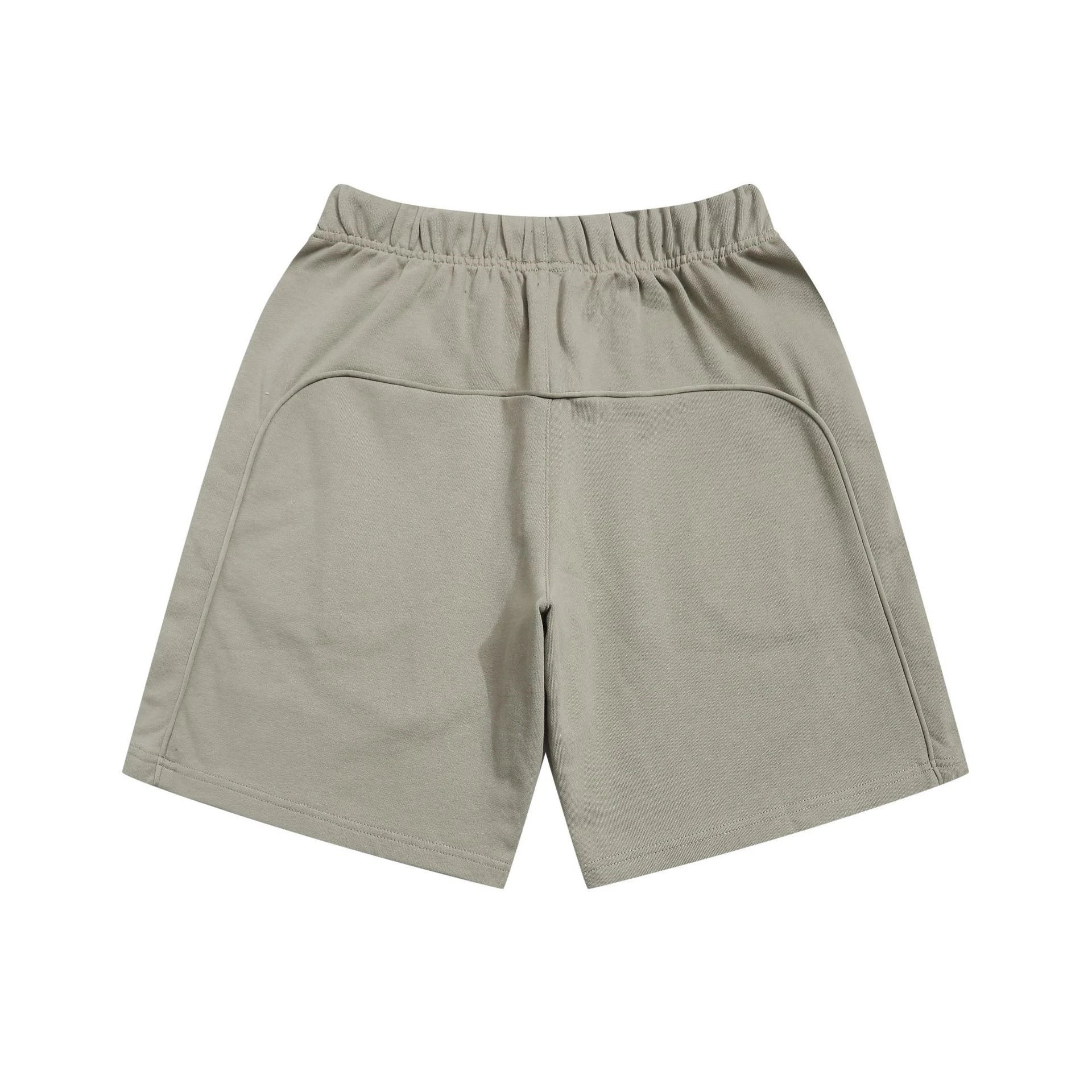 Essentials Drawstring Waist Shorts Beige Shorts - 7