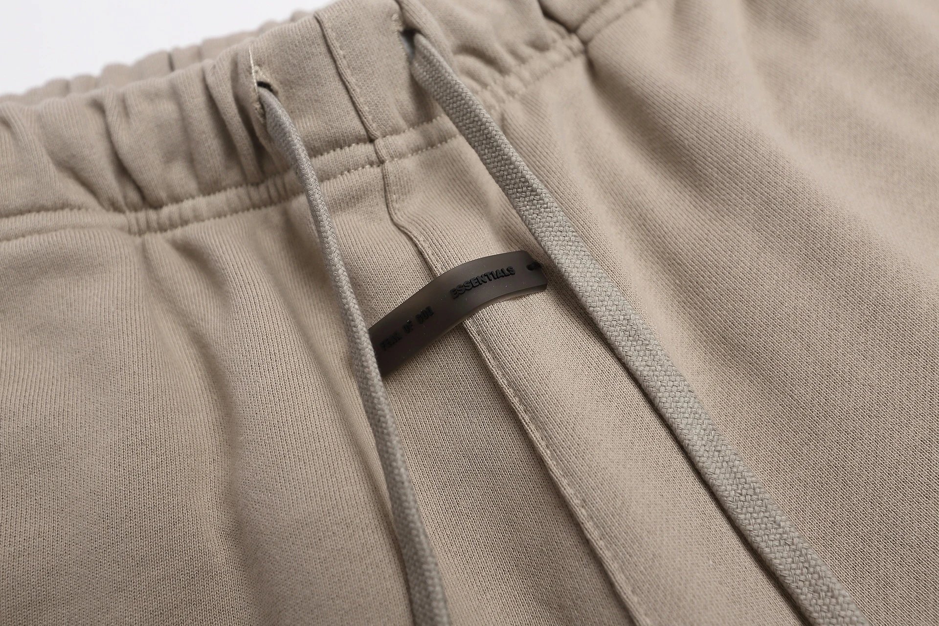 Essentials Drawstring Waist Shorts Beige Shorts - 18