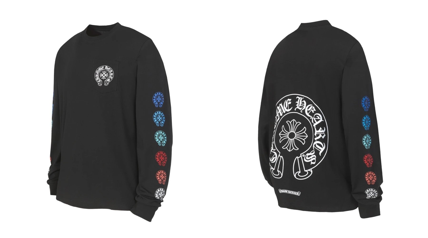 Chrome Hearts Multi-Logo Long Sleeve T-Shirt White - 27