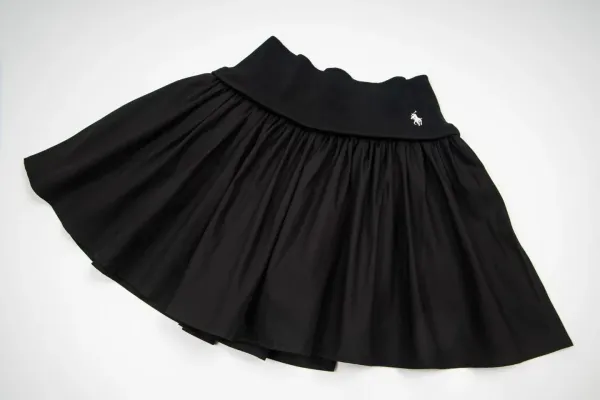 Fred Perry Polo Shirt Gray with Black Tennis Skirt - 21