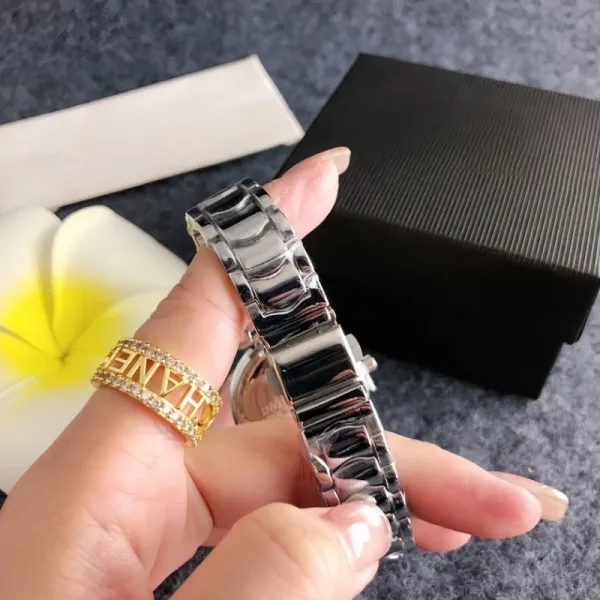 Chanel J12 Watch Black Dial Crystal-Embellished Steel Watch Watches - 14