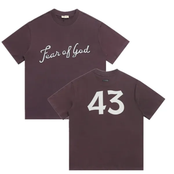 Fear of God Essentials Number 9 Graphic T-Shirt Beige - 16