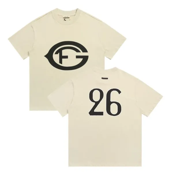 Fear of God Essentials Number 9 Graphic T-Shirt Beige - 17