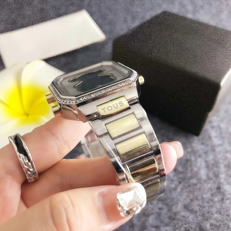Design TOUS Bear Digital Watch Gold Crystal-Embellished Smartwatch Watches - 13