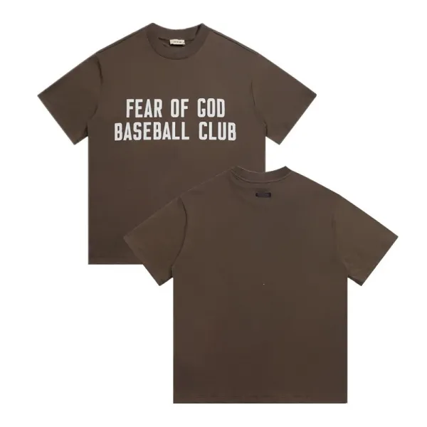 Fear of God Essentials Number 9 Graphic T-Shirt Beige - 7