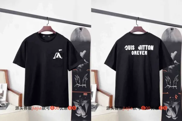 Design 'A' Pocket Tee Black T-Shirt - 1