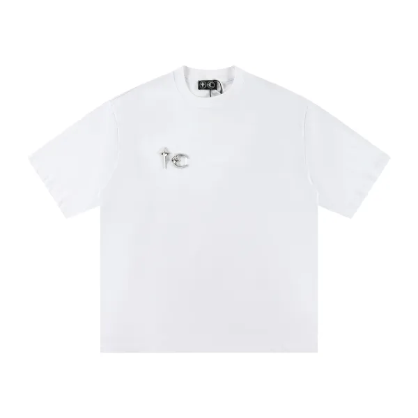 Design Ask Yourself Distressed Tie-Hem T-Shirt White T-Shirts - 21