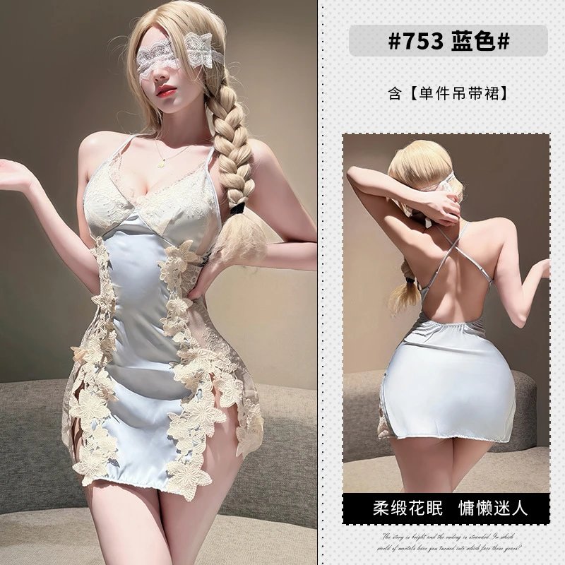 浅蓝睡裙