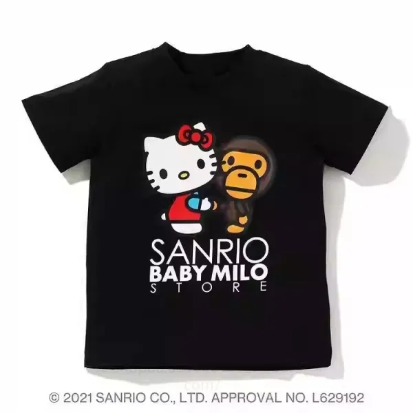 Sanrio x A Bathing Ape Baby Milo Store Black T-Shirt - 1