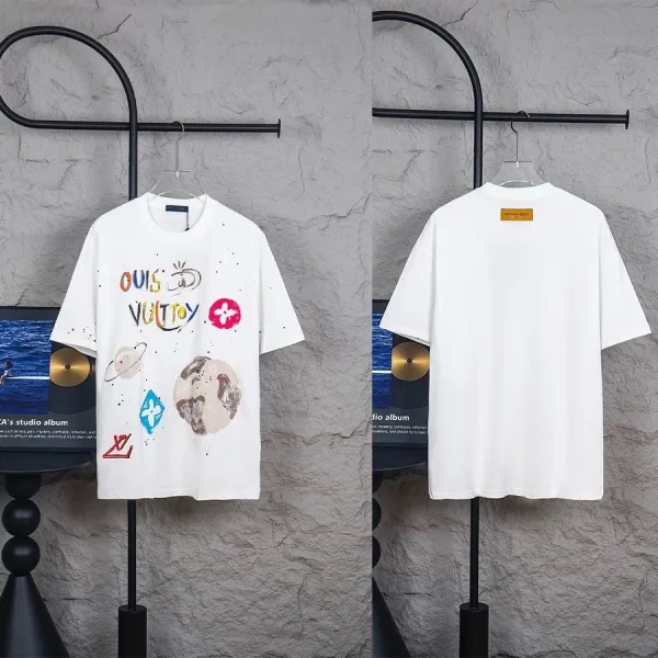 Louis Vuitton Graphic Print T-Shirt White - 14