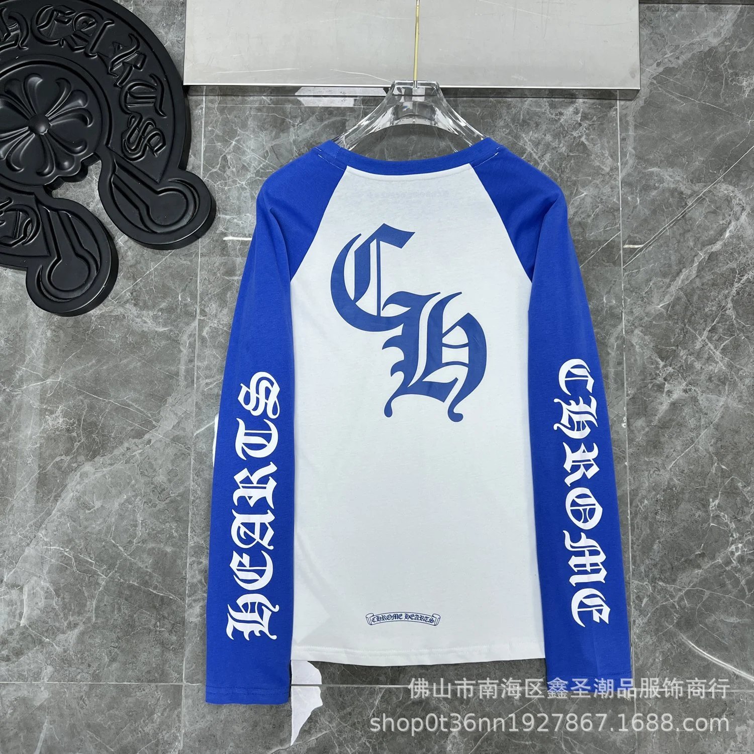 Chrome Hearts Cross Embroidery Long Sleeve Tee Black T-Shirts - 4