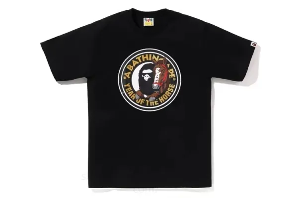 A Bathing Ape Year of the Horse Black T-Shirt - 1