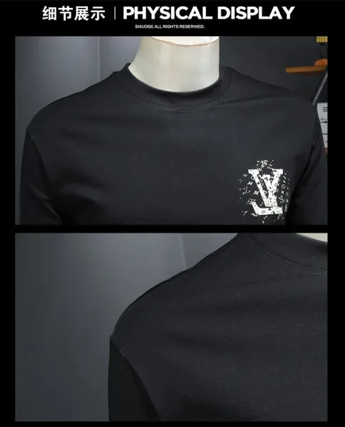 Louis Vuitton LV Monogram Distressed Print White T-Shirt Tops.t Shirts - 13