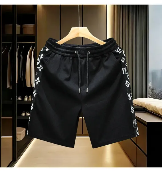 Louis Vuitton Monogram Print T-Shirt and Shorts Set Black - 8