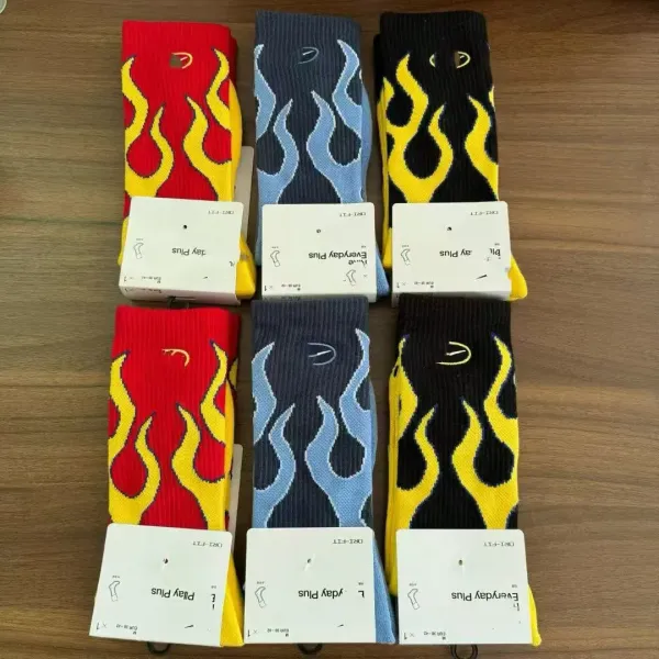 Nike Pliay Plus Flame Print Crew Socks Multicolor - 2