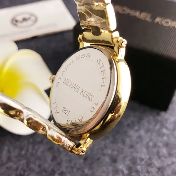Michael Kors MK Logo Crystal-Embellished Silver Watch Watches - 10