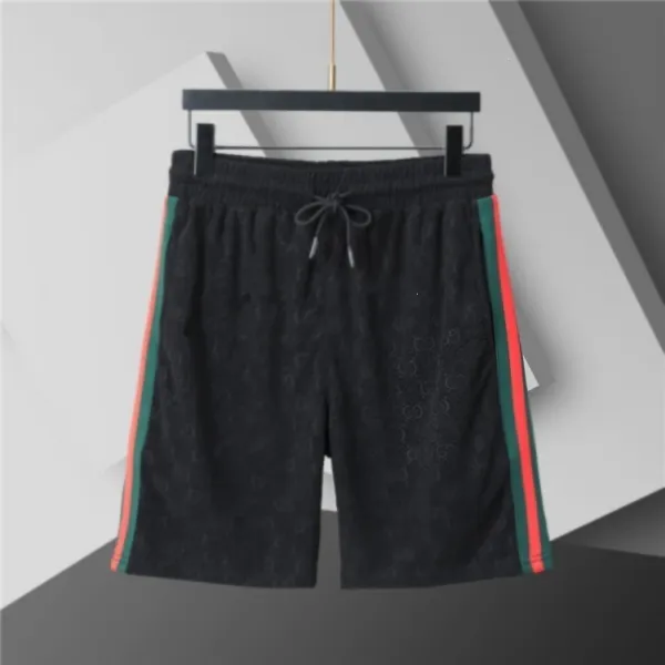 Gucci Web-Stripe Monogram Shorts Black - 1