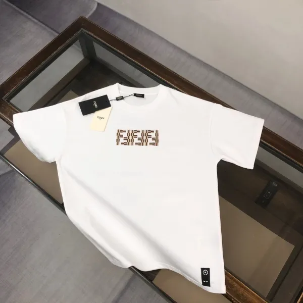 Fendi FF Logo Patch T-Shirt White - 1