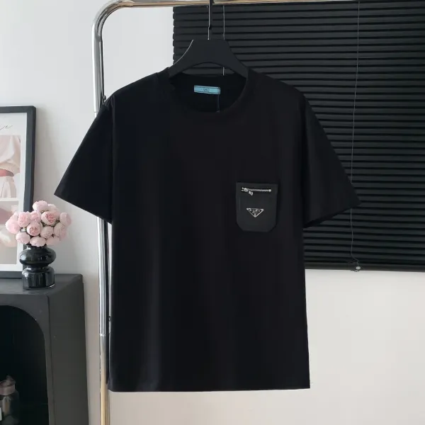 Prada Zip Pocket Black T-Shirt - 1
