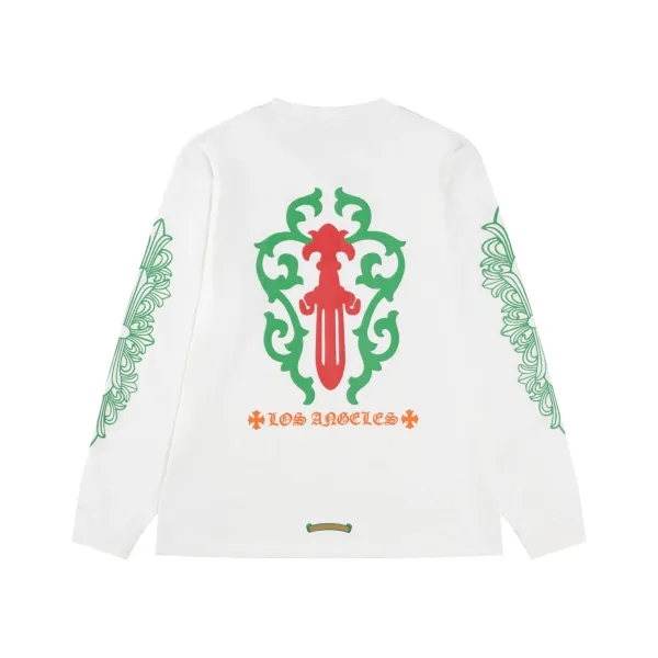 Chrome Hearts Los Angeles Long Sleeve T-Shirt White - 1