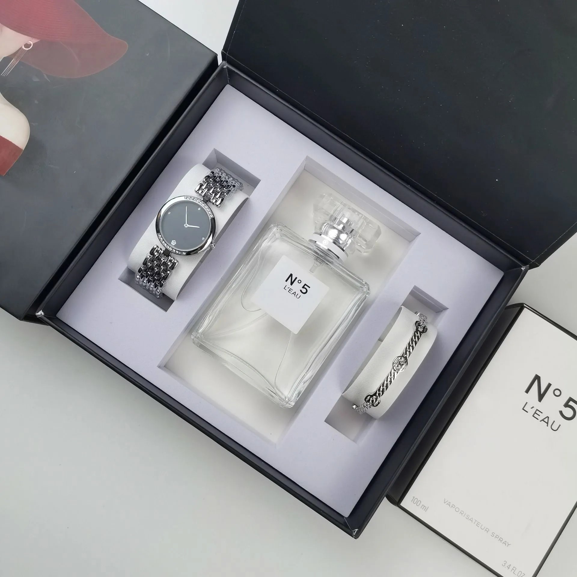 Chanel N°5 L'Eau Perfume Set with Silver-Tone Watch and Bracelet - 6