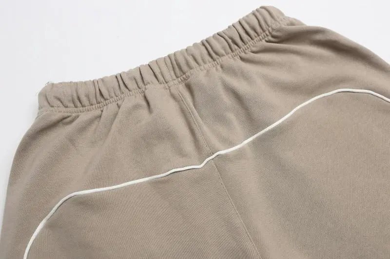 Essentials Drawstring Waist Shorts Beige Shorts - 21