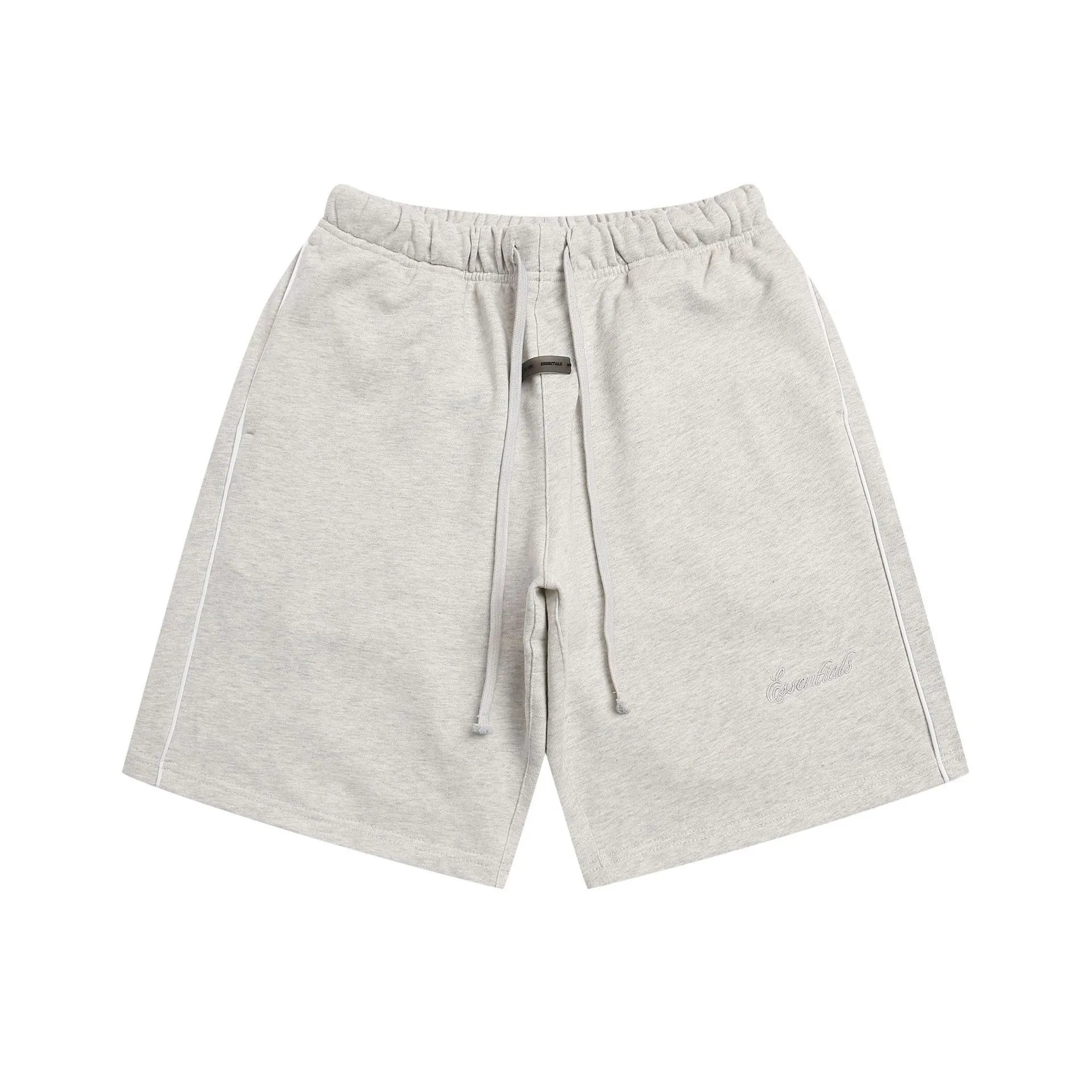 Essentials Drawstring Waist Shorts Beige Shorts - 12