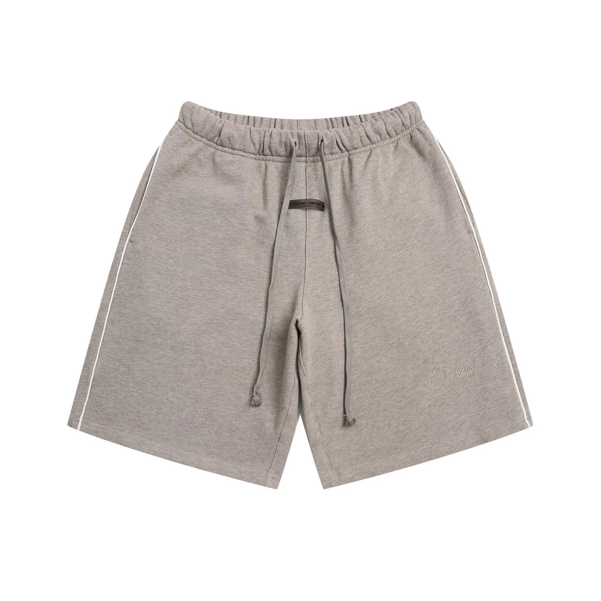 Essentials Drawstring Waist Shorts Beige Shorts - 14