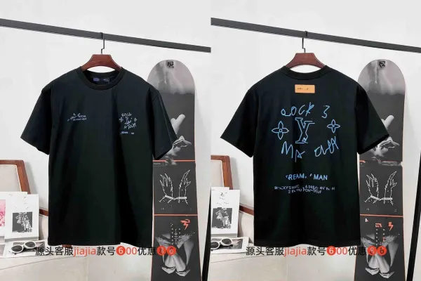 Louis Vuitton x Virgil Abloh 'Rock 3' Black T-Shirt - 1