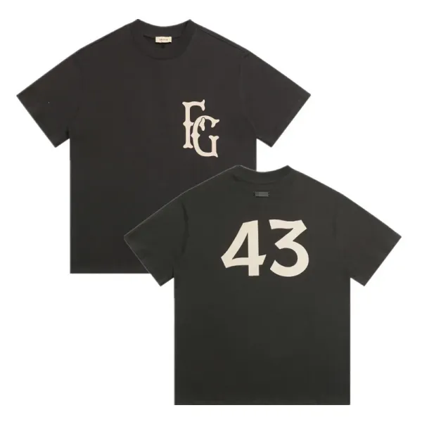 Fear of God Essentials Number 9 Graphic T-Shirt Beige - 14