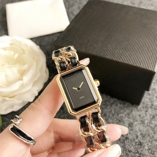 Chanel Premiere Chain Black Gold Quartz Watch Watches - 1