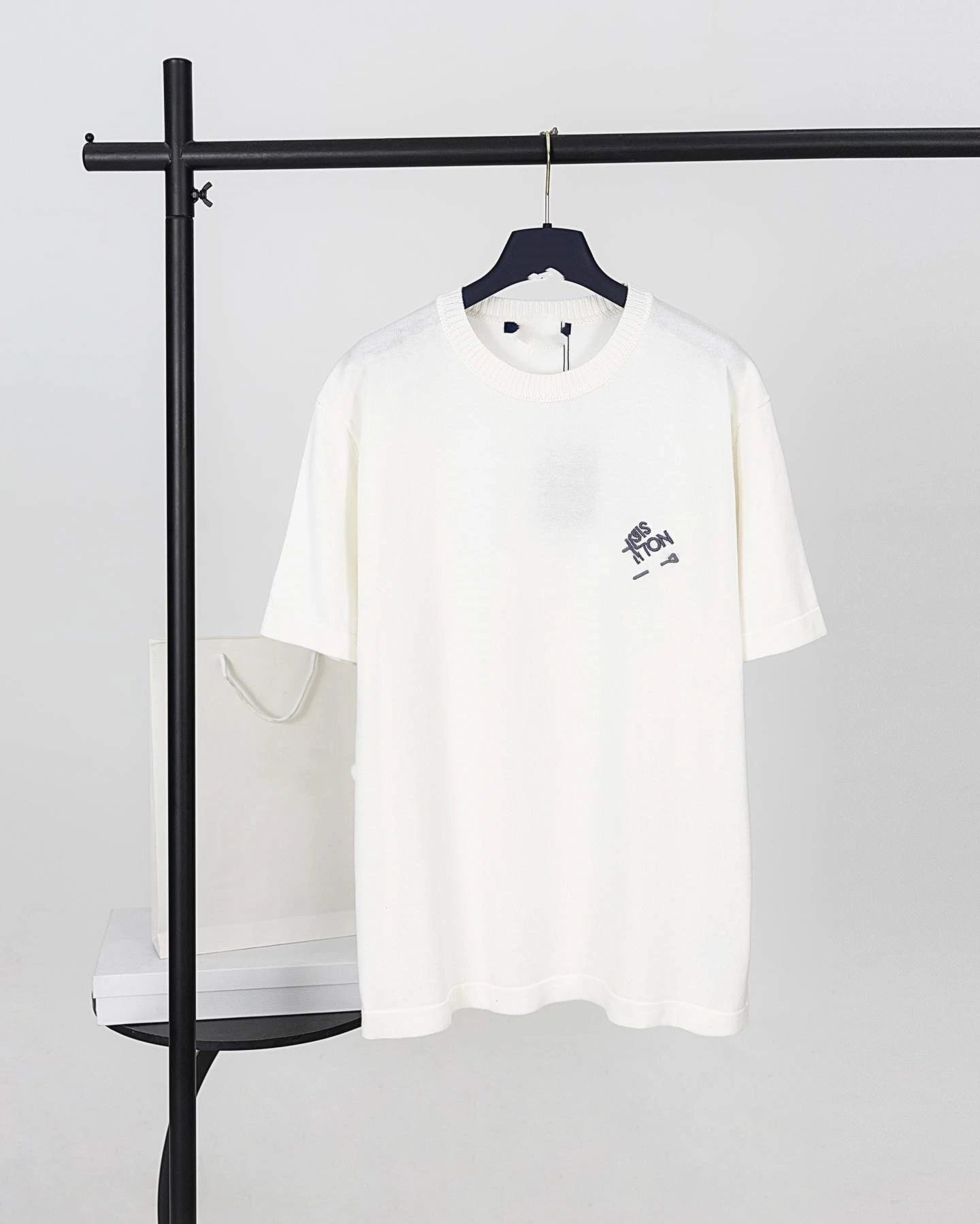 Design Knit T-Shirt White - 1