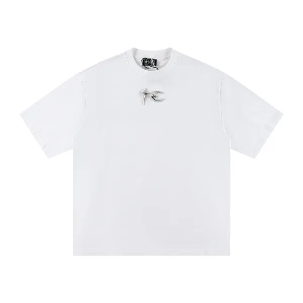 Design Ask Yourself Distressed Tie-Hem T-Shirt White T-Shirts - 23