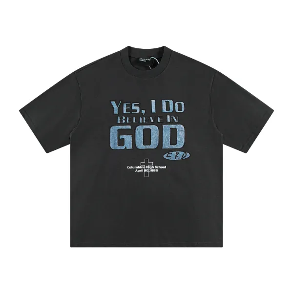 Design Ask Yourself Distressed Tie-Hem T-Shirt White T-Shirts - 31